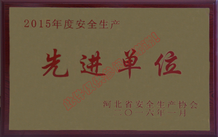 2015年度安全生產(chǎn)先進(jìn)單位